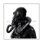 Preview: SIMIAN gasmask-system SMELLBAG-LB-A with separate openface-hood and neckrespirator-rubbersmell-bag-set